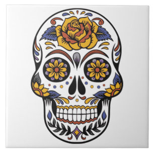 Skull-Design Fliese
