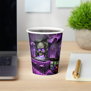 Skull-Design Pappbecher