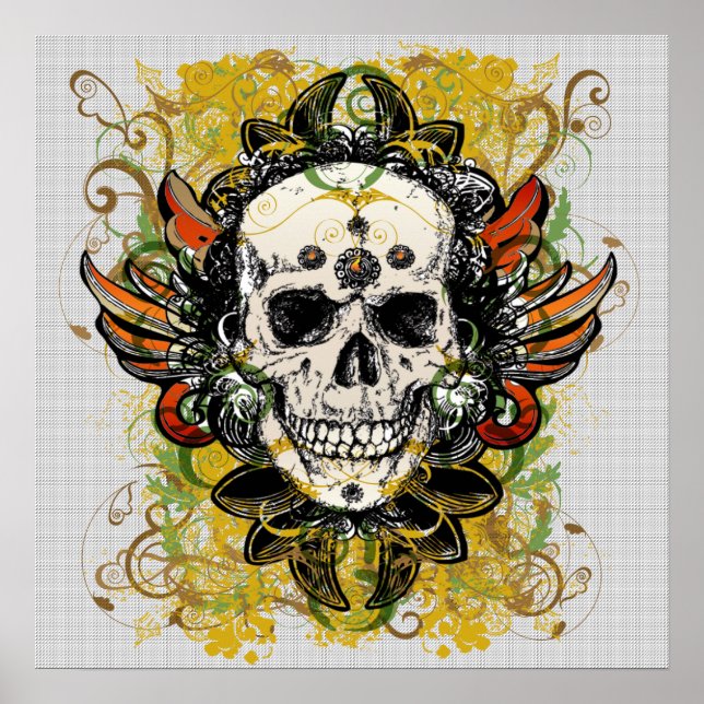 Skull Design Poster (Vorne)