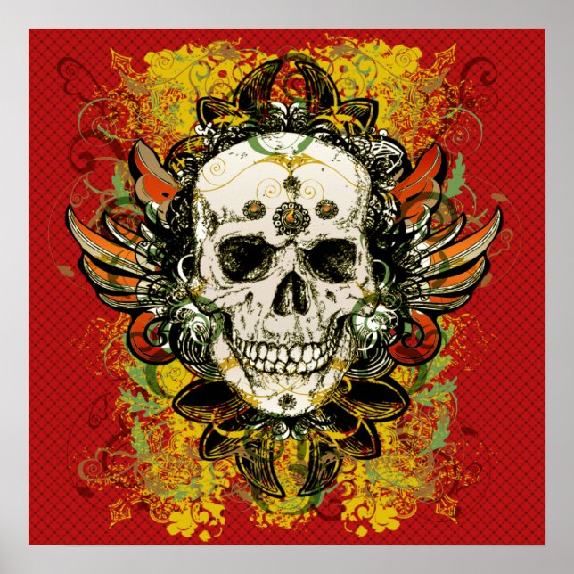 Skull Design Poster (Vorne)