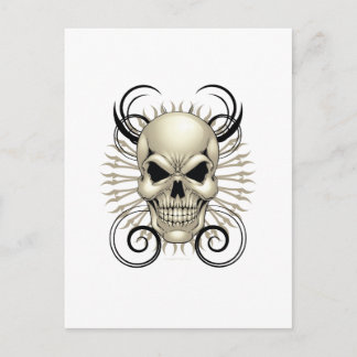 Skull-Design Postkarte