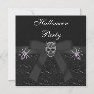 Skull Diamonds & Spider Jewels Halloween-Party Einladung