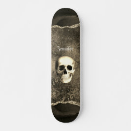 Skull Distressed Gothic Personalisiert Skateboard