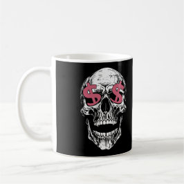 Skull & Dollar Eyes Mug – Dark Money Vibes Kaffeetasse