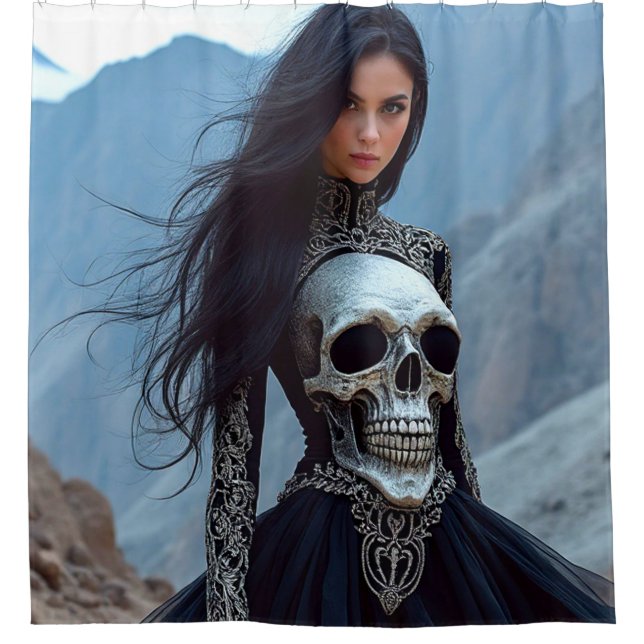 Skull Dress Duschvorhang (Vorderseite)
