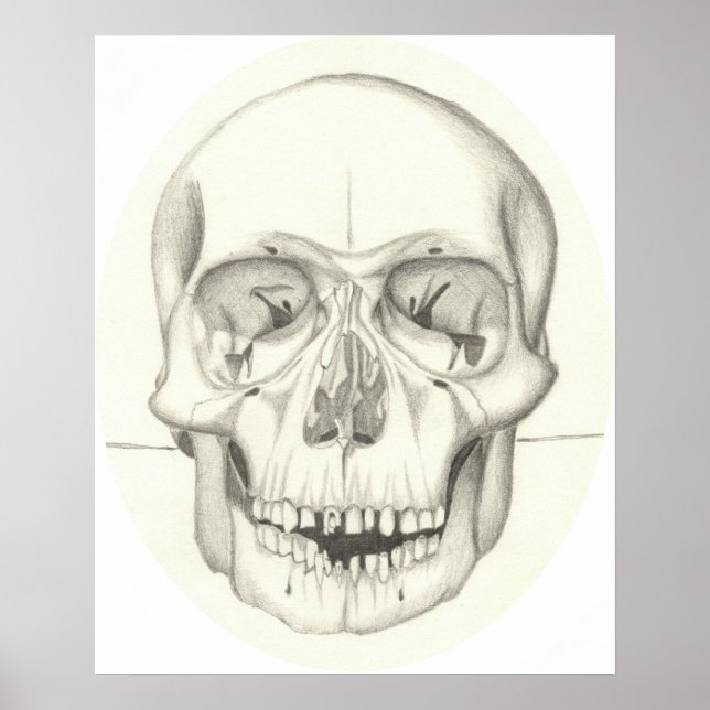 Skull-Druck Poster (Vorne)