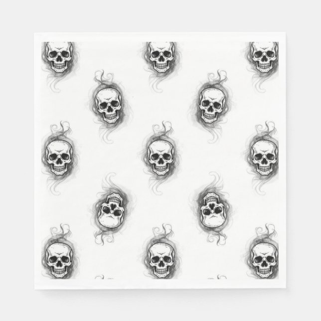"Skull-Duggery" Serviette (Vorderseite)