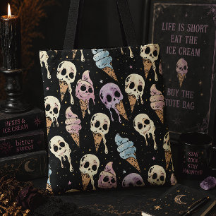 Skull Eiscreme Sommer Goth Spooky