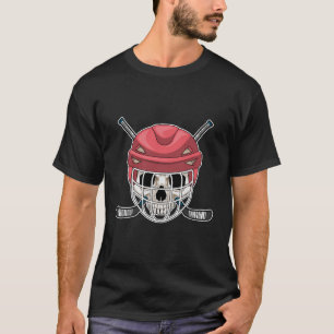 Skull Eishockey Eishockey Eishockeystick T-Shirt