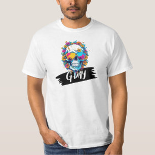 Skull Elegance: Schöne Grafik T-Shirt