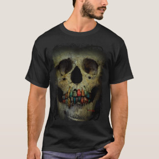 Skull Extreme Nah mit Türen für Zähne T-Shirt