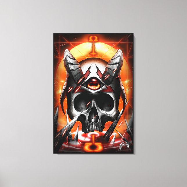 Skull Eye Joe Leinwanddruck (Vorderseite)