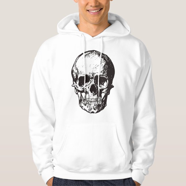 Skull Fantasy Art Rock Punk Heavy Metal Hoodie (Vorderseite)