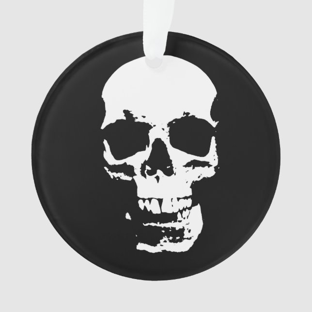 Skull Fantasy Art Rock Punk Heavy Metal Ornament (Vorderseite)