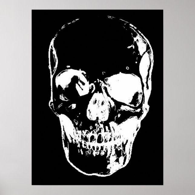Skull Fantasy Art Rock Punk Heavy Metal Poster (Vorne)