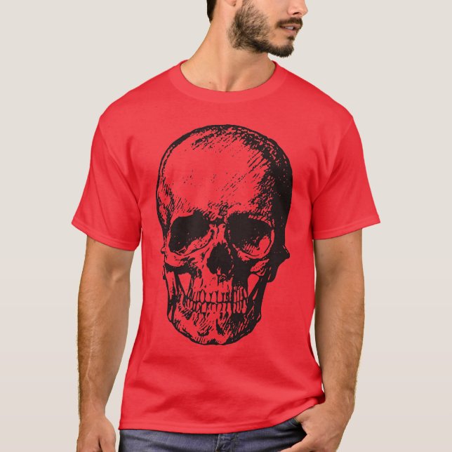 Skull Fantasy Art Rock Punk Heavy Metal T-Shirt (Vorderseite)