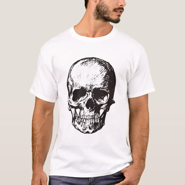 Skull Fantasy Art Rock Punk Heavy Metal T-Shirt (Vorderseite)
