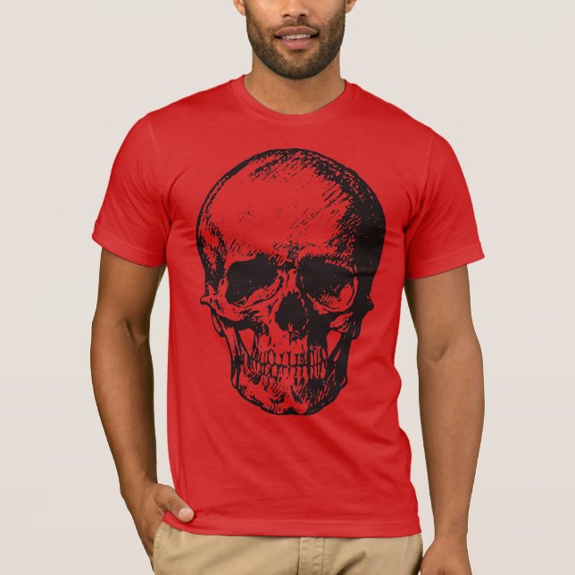 Skull Fantasy Art Rock Punk Heavy Metal T-Shirt (Vorderseite)