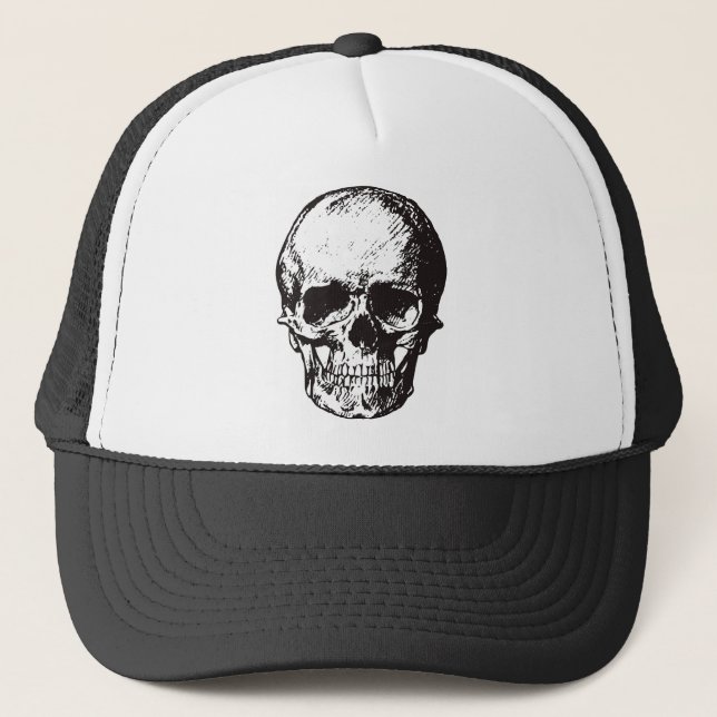 Skull Fantasy Art Rock Punk Heavy Metal Truckerkappe (Vorderseite)