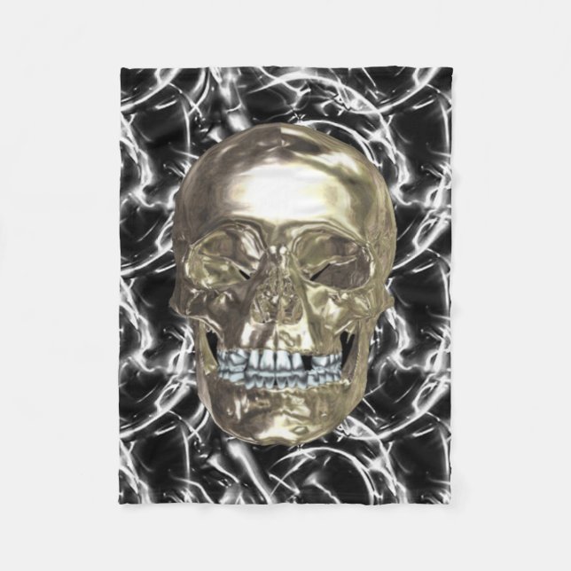 Skull-Fleece Blanket Fleecedecke (Vorderseite)