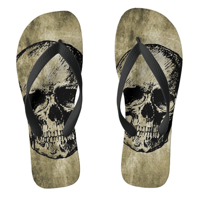 Skull Flip Flops (Fußbett)
