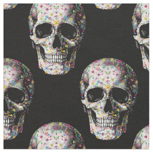 Skull Floral Dia de los Muertos Day of the Dead Stoff