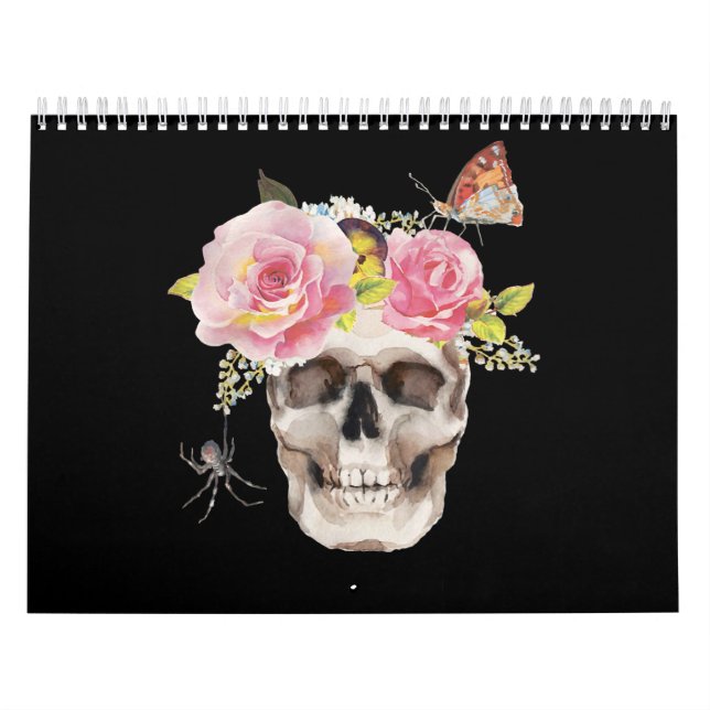 Skull Flowers Butterfly Spider Halloween Gift Kalender (Titelbild)