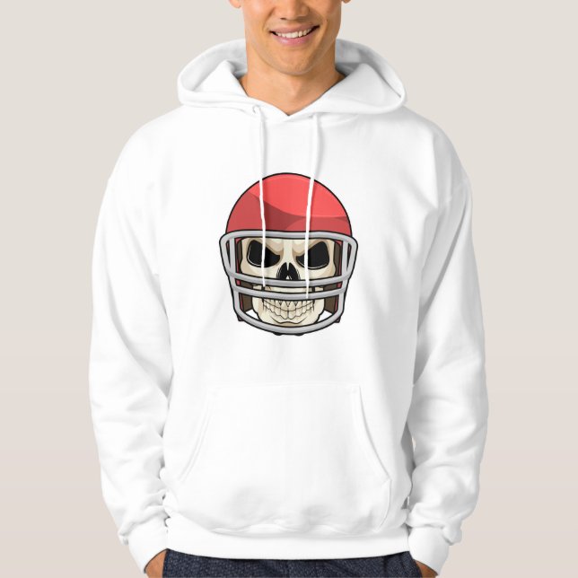 Skull Football Helm Hoodie (Vorderseite)