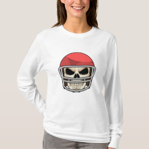 Skull Football Helm T-Shirt