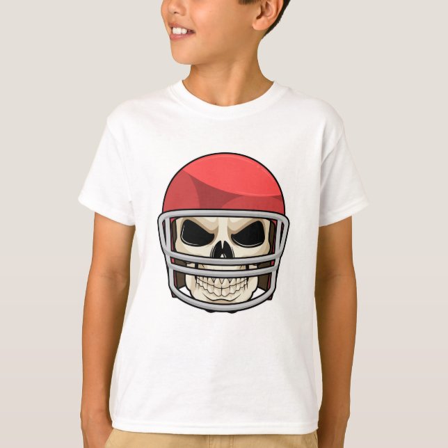 Skull Football Helm T-Shirt (Vorderseite)