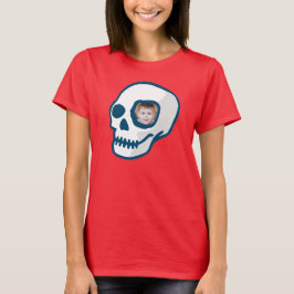 Skull Foto Tag des toten beängstigenden Halloween T-Shirt