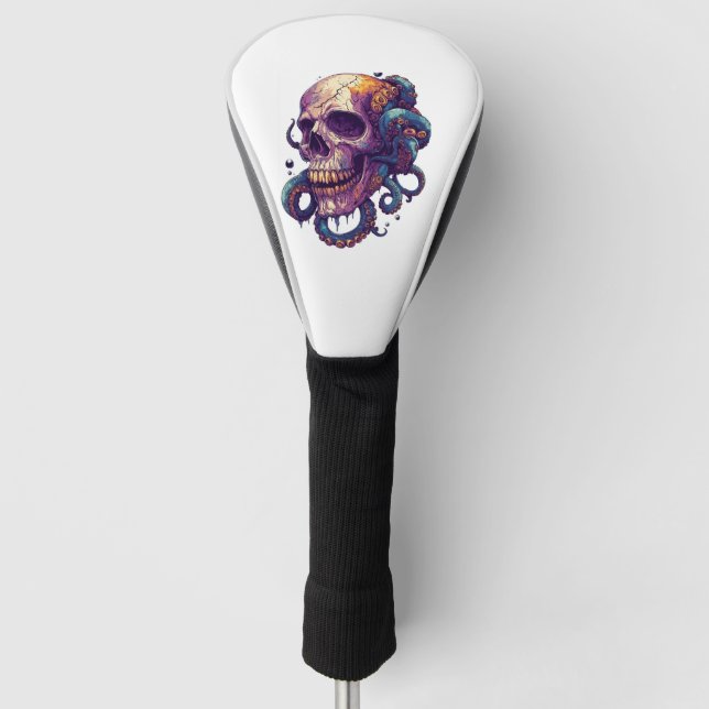 Skull from the Depths Golf Headcover (Vorderseite)