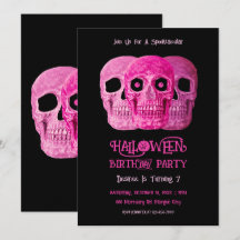 Skull Funny Gothic Girly Pink Halloween Geburtstag