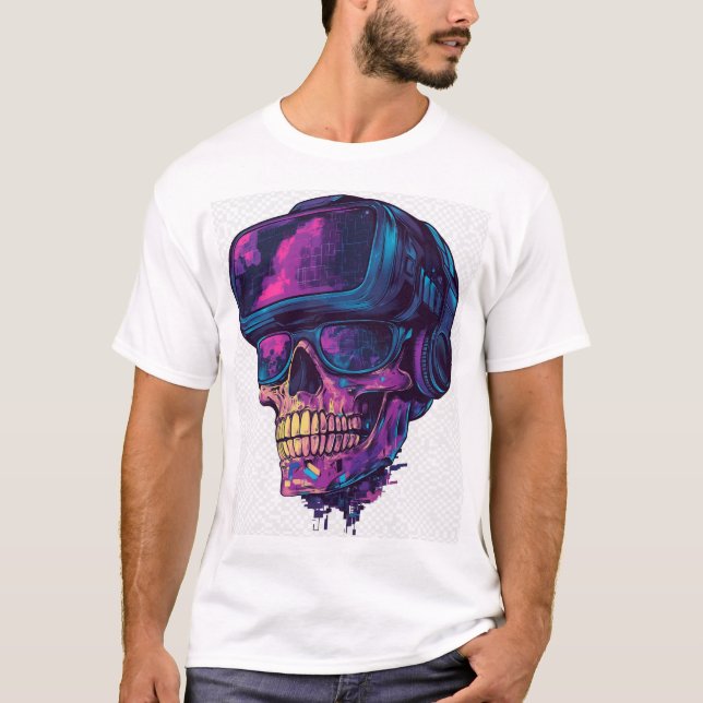 Skull Gamer Mode T-Shirt (Vorderseite)