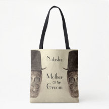 Skull Gay Mr. and Mr. Vintag Retro Sepia Wedding
