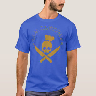 Skull gekreuzte Grillen Spaß kochen 586 T-Shirt