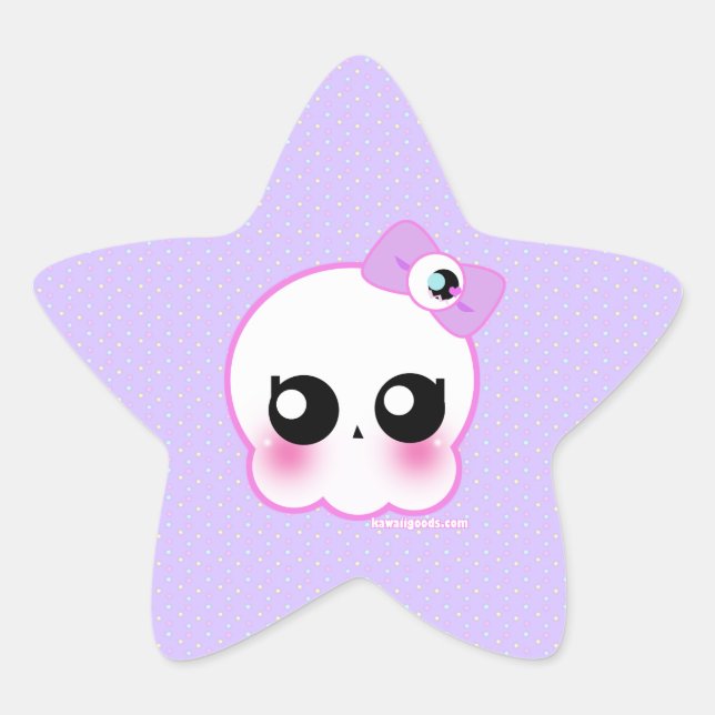 Skull Girl Sticker (Vorderseite)