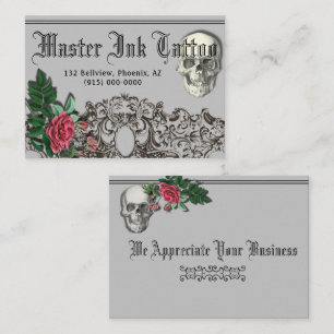 Skull Gothic Business Card Visitenkarte
