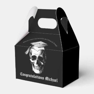 Skull Gothic Graduation Party Radiology Geschenkschachtel
