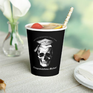 Skull Gothic Graduation Party Radiology Pappbecher