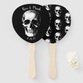 Skull Gothic Halloween Hochzeitsfans Fächer