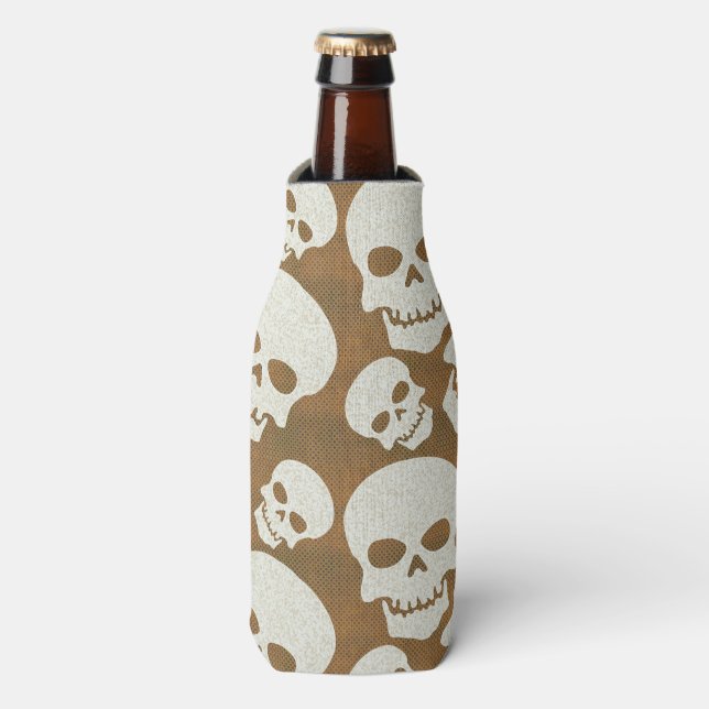 Skull-Grafikmuster-Design Flaschenkühler (Flaschenvorderseite)