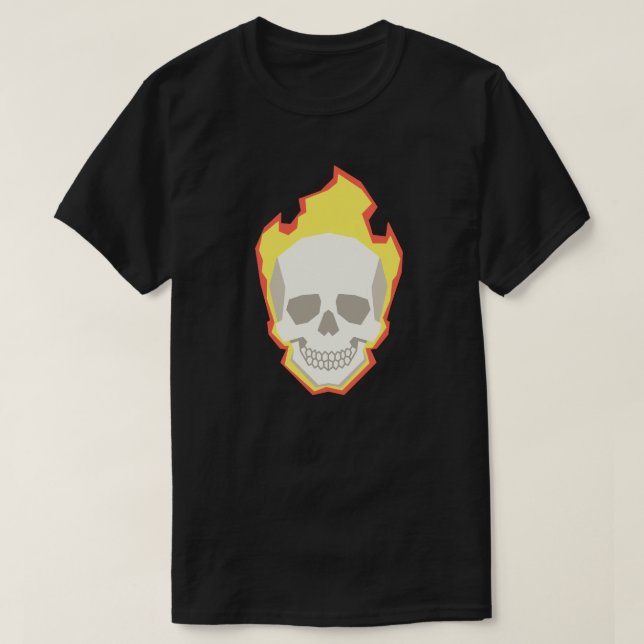 Skull Graphic T-Shirt – Minimal Dark Skull Design  (Design vorne)