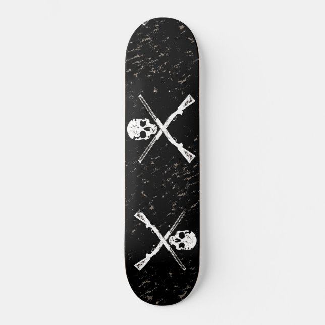 Skull & Guns Skateboard von Bradley Boness (Vorderseite)