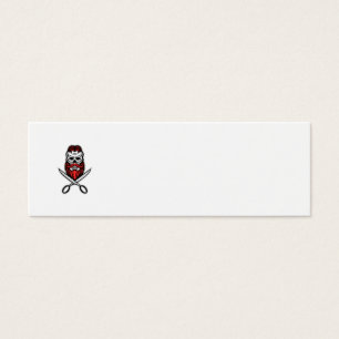 Skull Hair and Bard Scissors Mascot