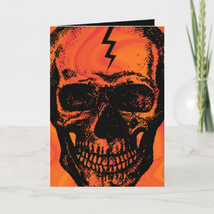 Skull Halloween Card Karte