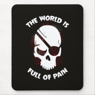 Skull Halloween Dark Black Beängstigend Mousepad