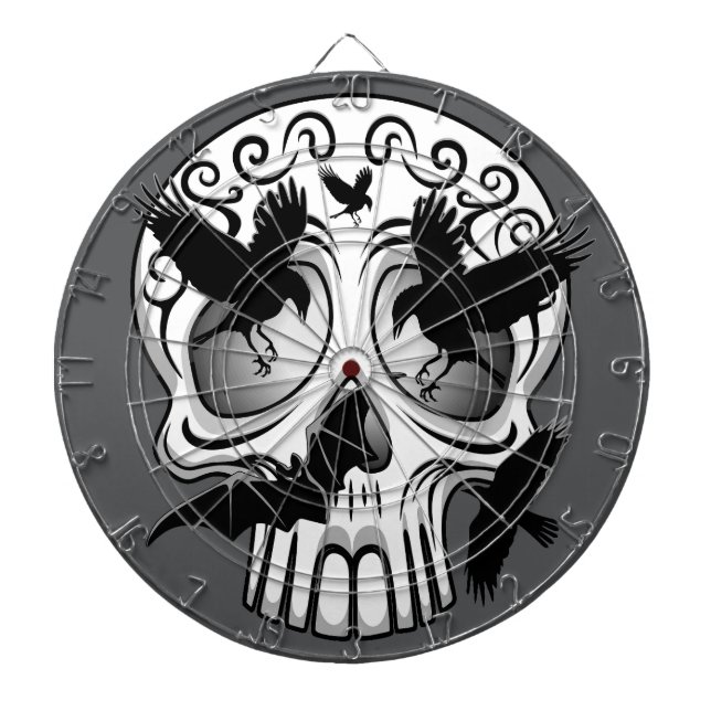 Skull Halloween Dekorative Calaveras Dartscheibe (vorne)