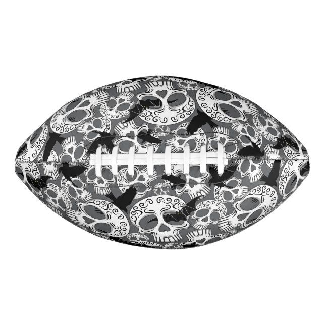 Skull Halloween Dekorative Calaveras Football (Vorderseite)