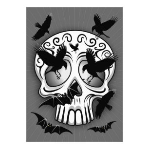 Skull Halloween Dekorative Calaveras Fotodruck